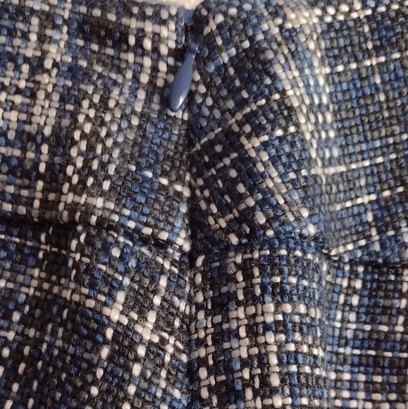 The Limited Blue Tweed Mini Skirt Size 8 Office Feminine Chic - Picture 5 of 7